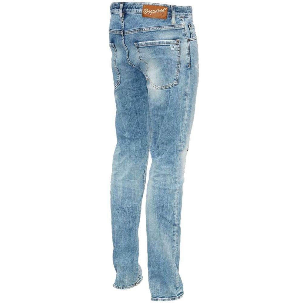 Dsquared² Blue Cotton Men's Slim Fit Jean - Hilstor