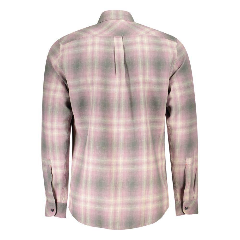 Hugo Boss Pink Cotton Men Shirt - Hilstor