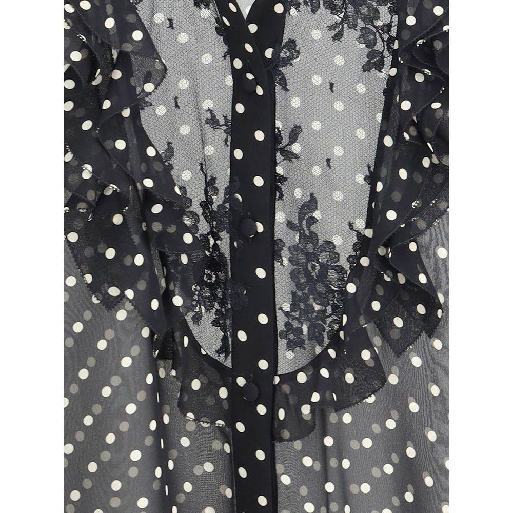 Valentino Polka dot silk Shirt - Hilstor