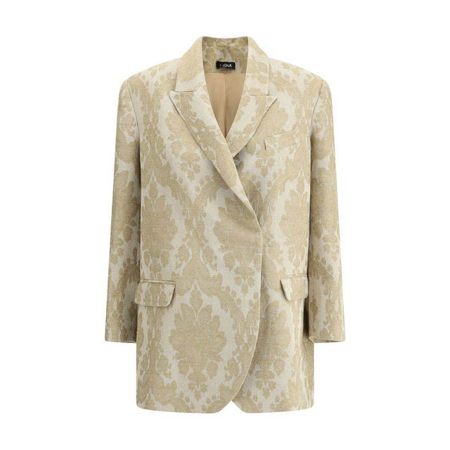 Ella Brocade print Blazer - Hilstor