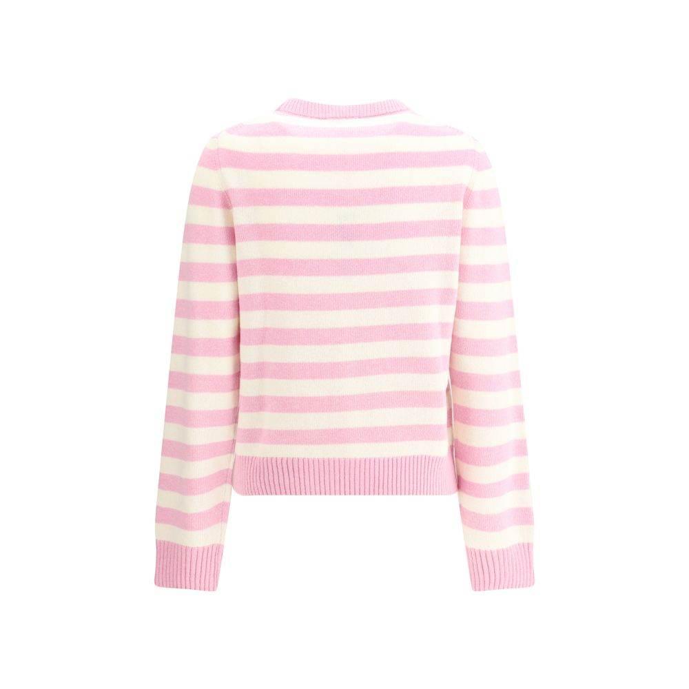 Ganni Striped sweater with rabbit - Hilstor
