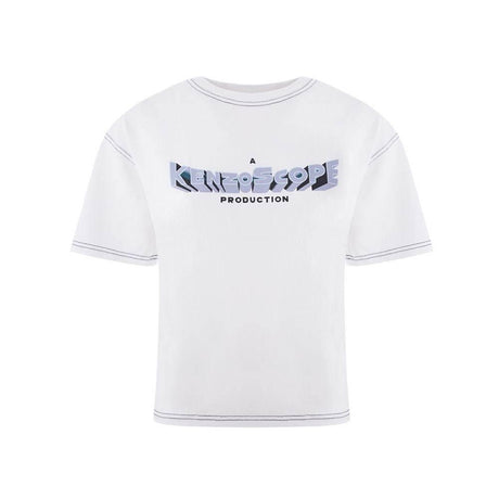 Kenzo Elegant White Cotton Top for Women - Hilstor