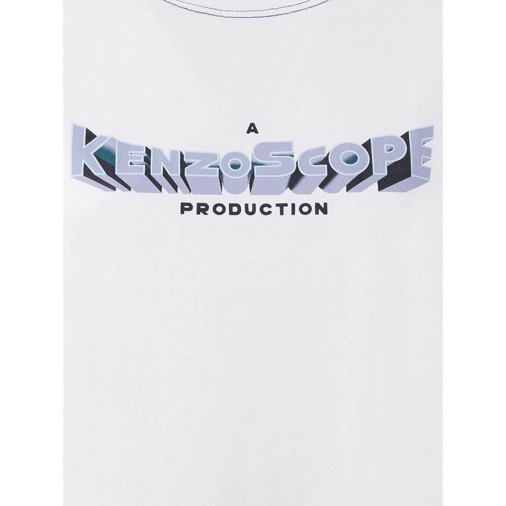 Kenzo Elegant White Cotton Top for Women - Hilstor