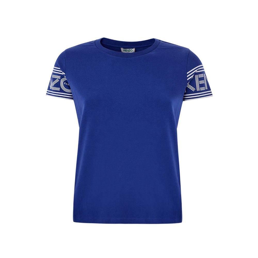 Kenzo Chic Blue Cotton Tee for Stylish Comfort - Hilstor