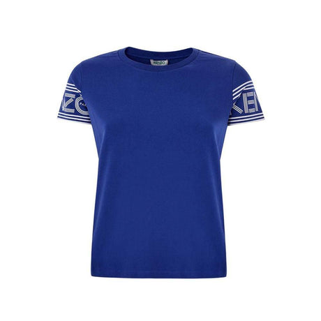 Kenzo Chic Blue Cotton Tee for Stylish Comfort - Hilstor