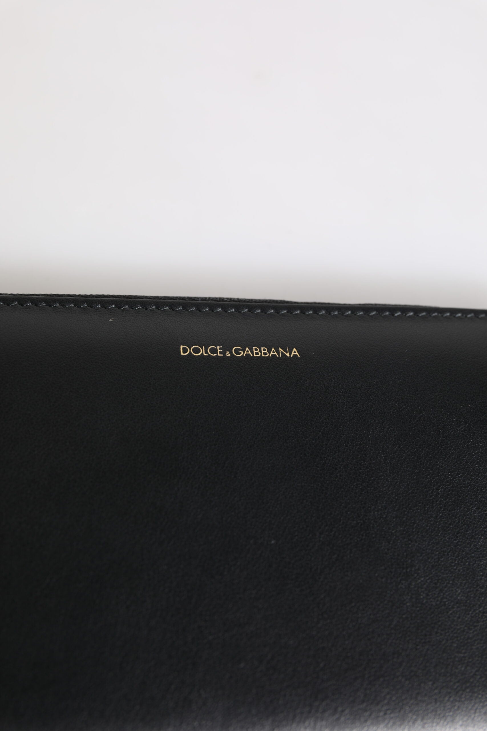 Dolce &amp; Gabbana sort blå eksotisk læder præget kontinental tegnebog