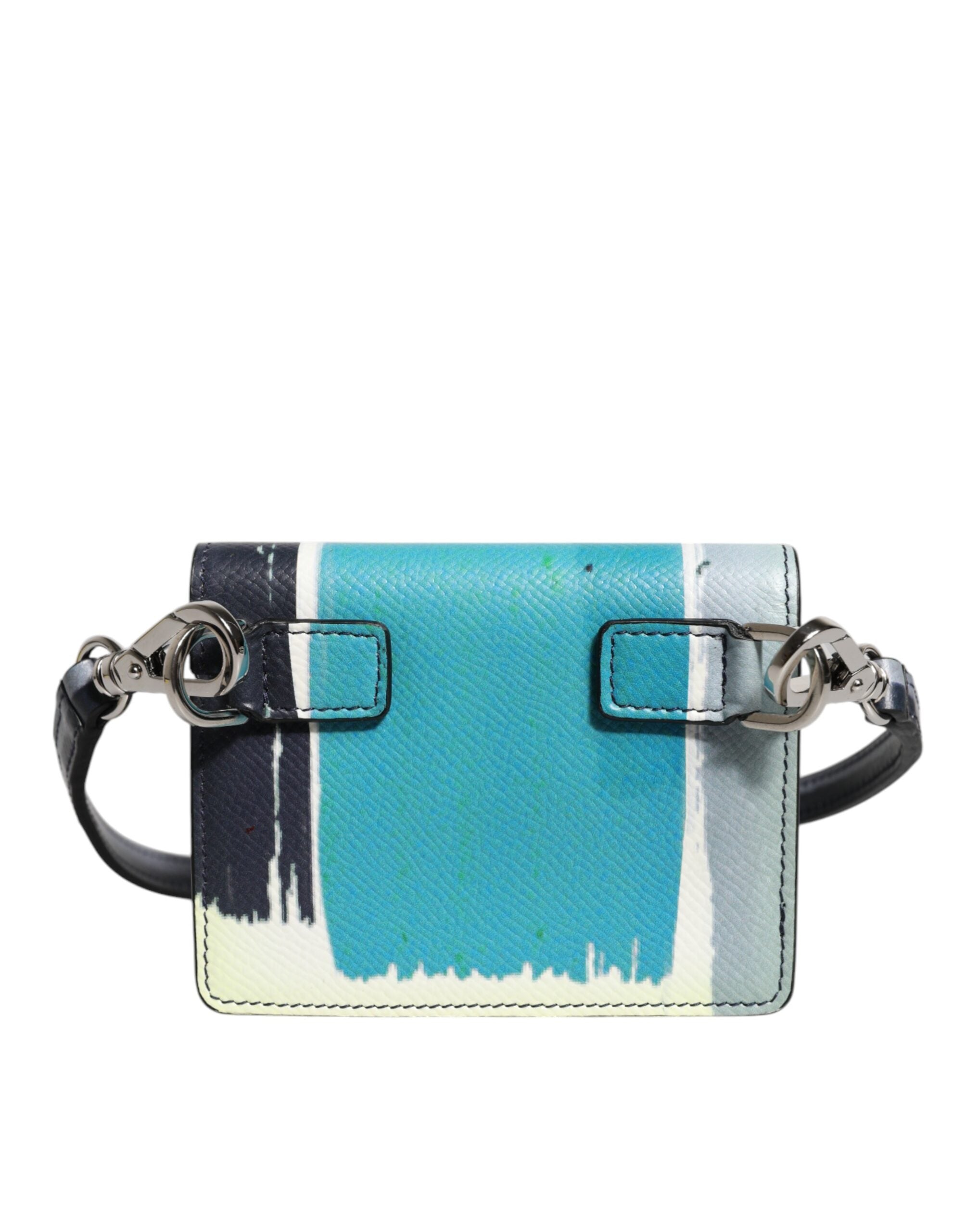 Dolce & Gabbana Multicolor Læder DG Logo Bifold Card Holder tegnebog