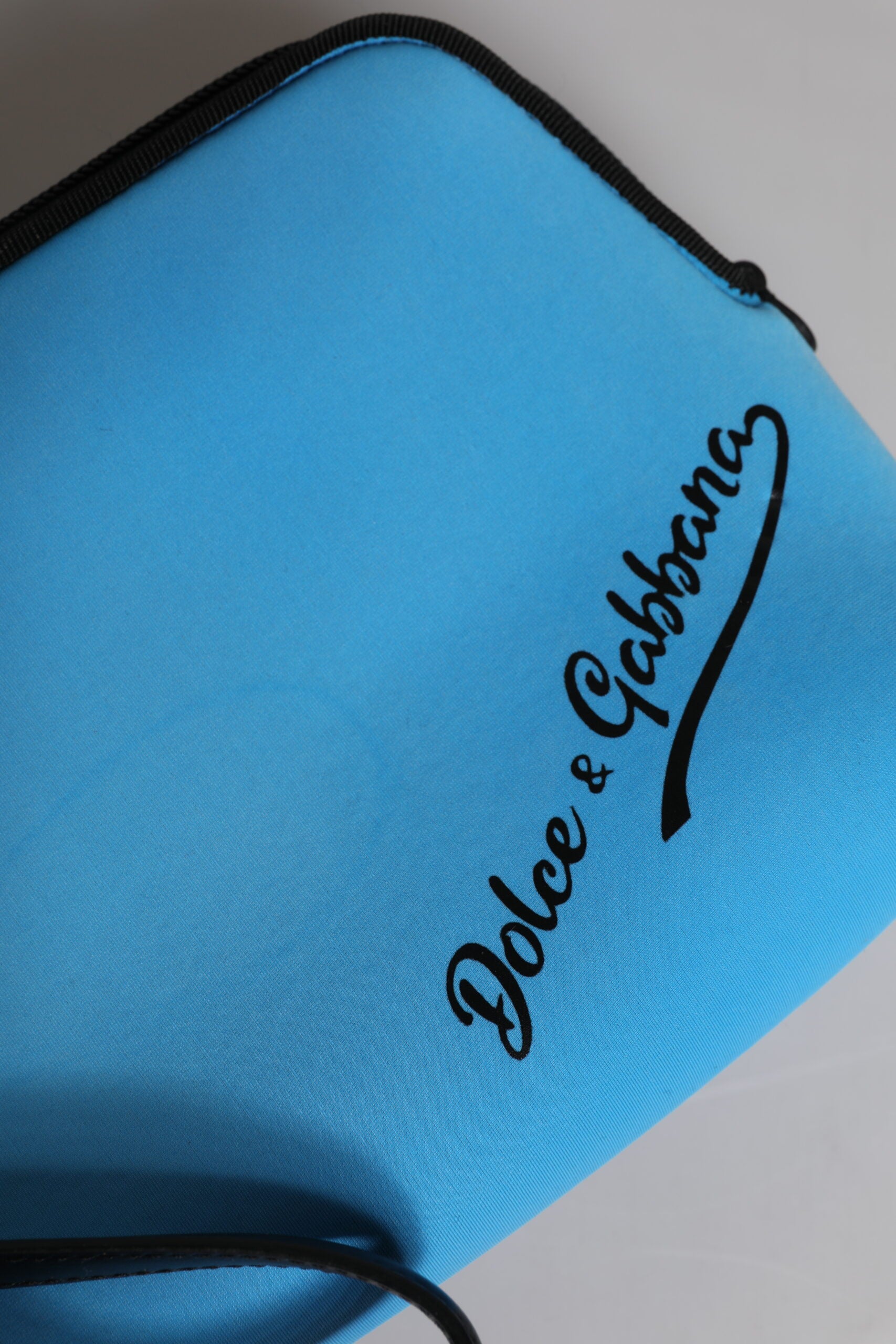 Dolce &amp; Gabbana Blue DG Logo Print Clutch Zip Borse Pouch Taske