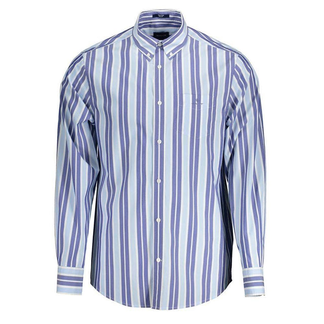 Gant Light Blue Cotton Men Shirt - Hilstor
