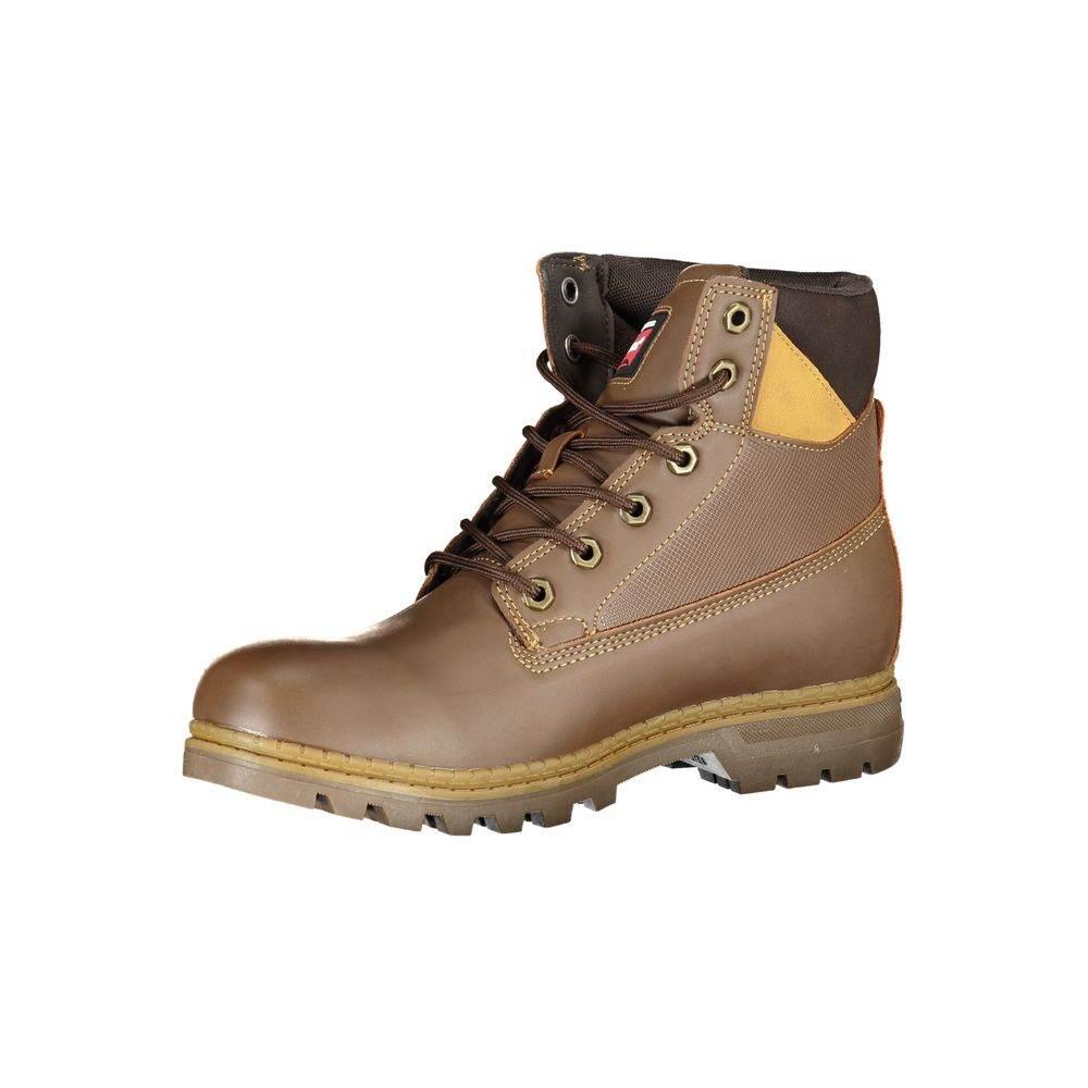 Carrera Chic Lace-Up Boots with Contrasting Details - Hilstor