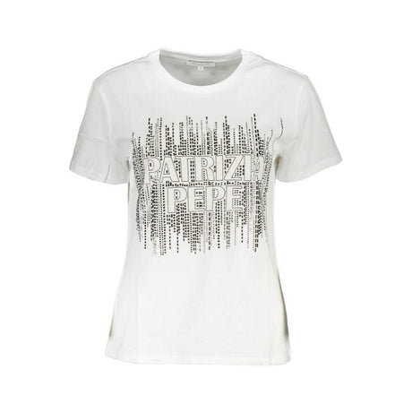 Patrizia Pepe White Cotton Women T-Shirt - Hilstor