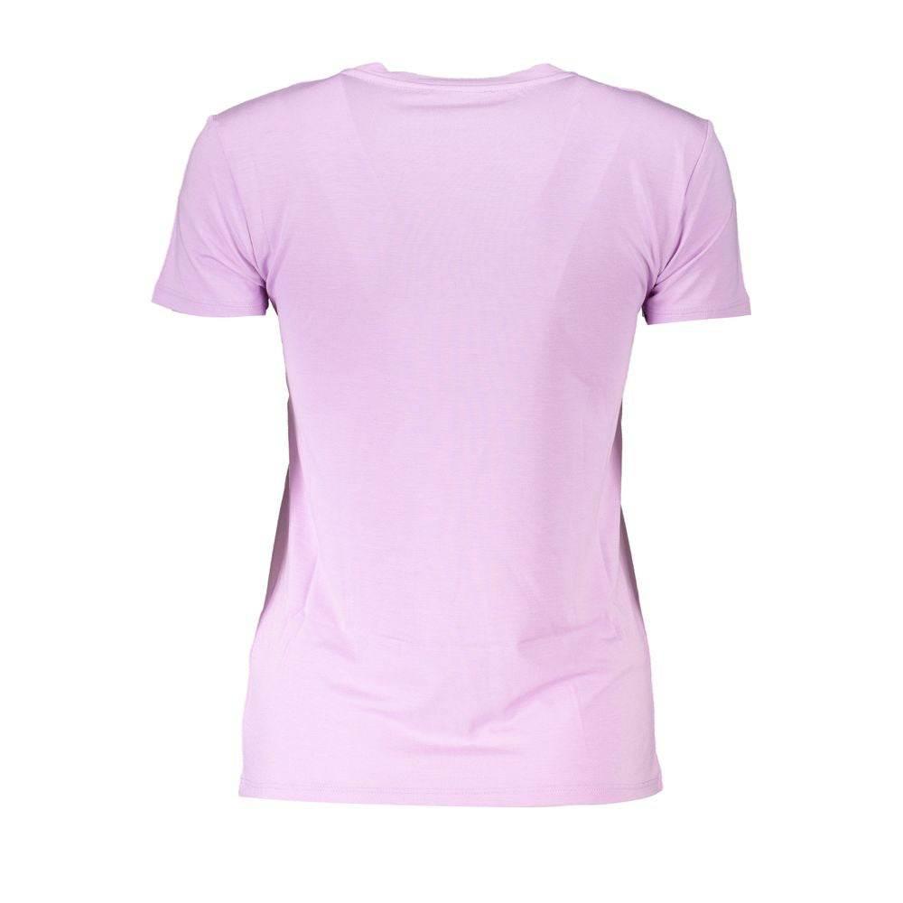 Patrizia Pepe Purple Organic Cotton Women T-Shirt - Hilstor