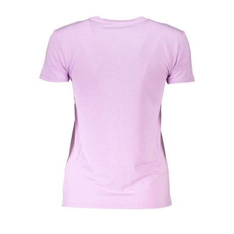 Patrizia Pepe Purple Organic Cotton Women T-Shirt - Hilstor