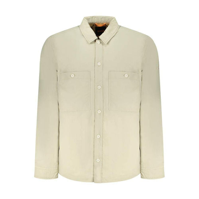 Hugo Boss Beige Polyamide Men Jacket - Hilstor