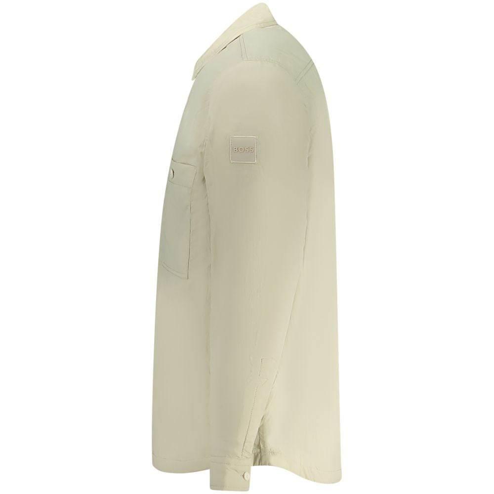 Hugo Boss Beige Polyamide Men Jacket - Hilstor