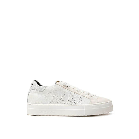 P448 White Leather Sneaker - Hilstor
