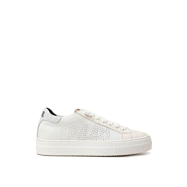 P448 White Leather Sneaker - Hilstor