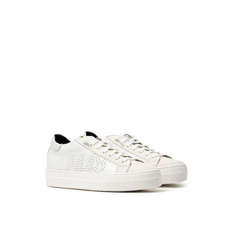 P448 White Leather Sneaker - Hilstor