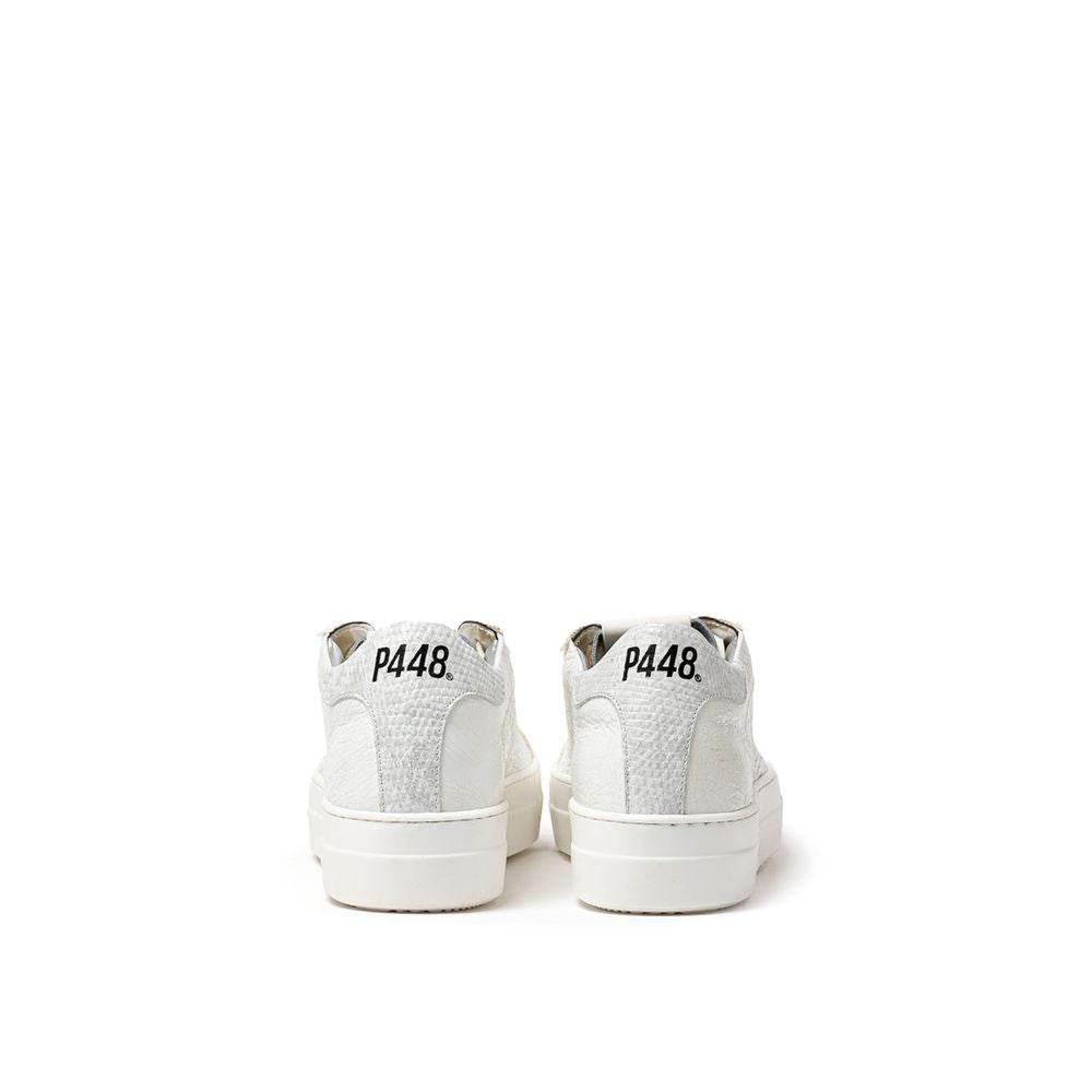 P448 White Leather Sneaker - Hilstor