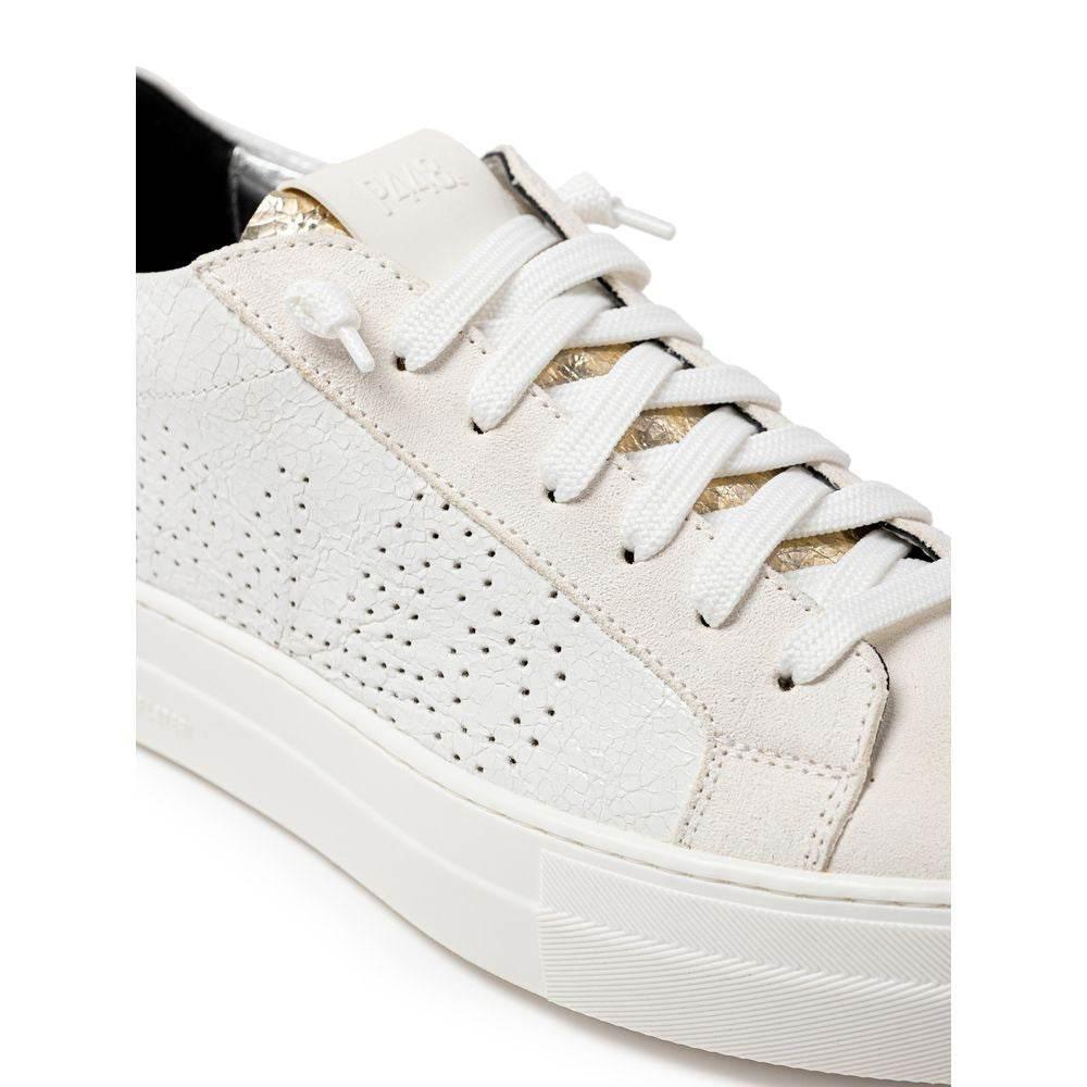 P448 White Leather Sneaker - Hilstor