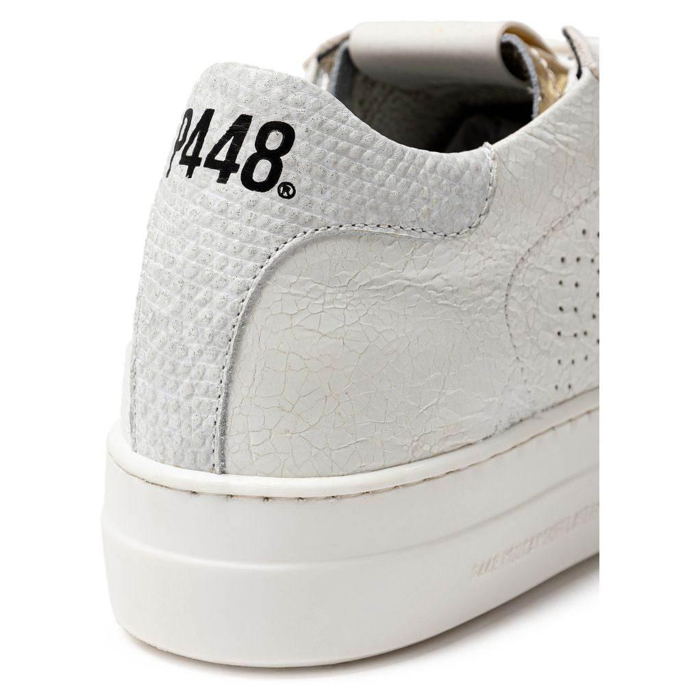 P448 White Leather Sneaker - Hilstor