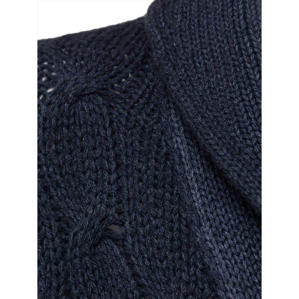 Cruciani Blue Cashmere Cardigan - Hilstor