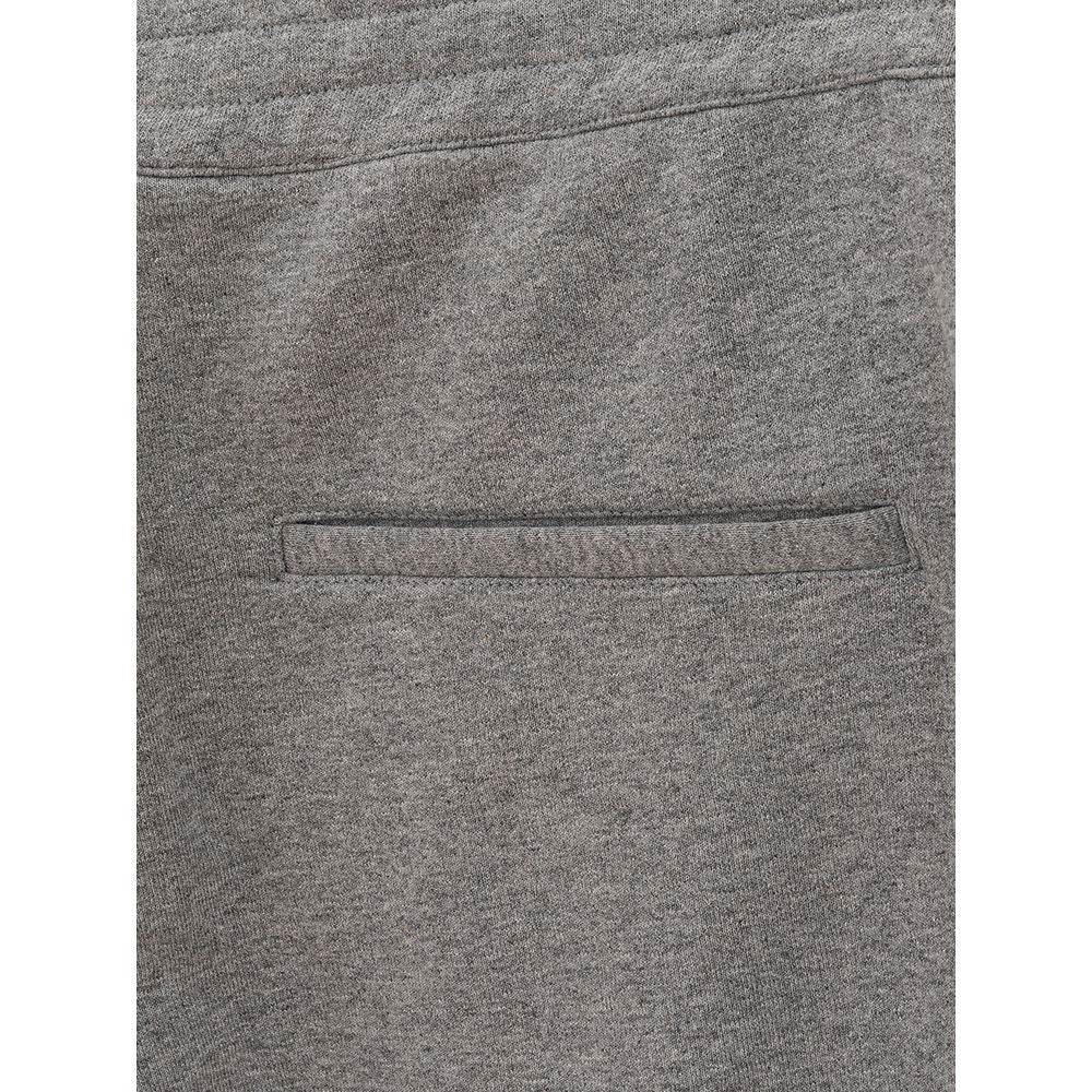 Alexander McQueen Chic Gray Cotton Blend Trousers - Hilstor