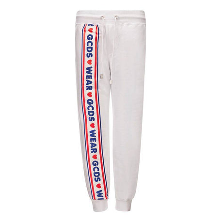GCDS White Cotton Jeans & Pant - Hilstor
