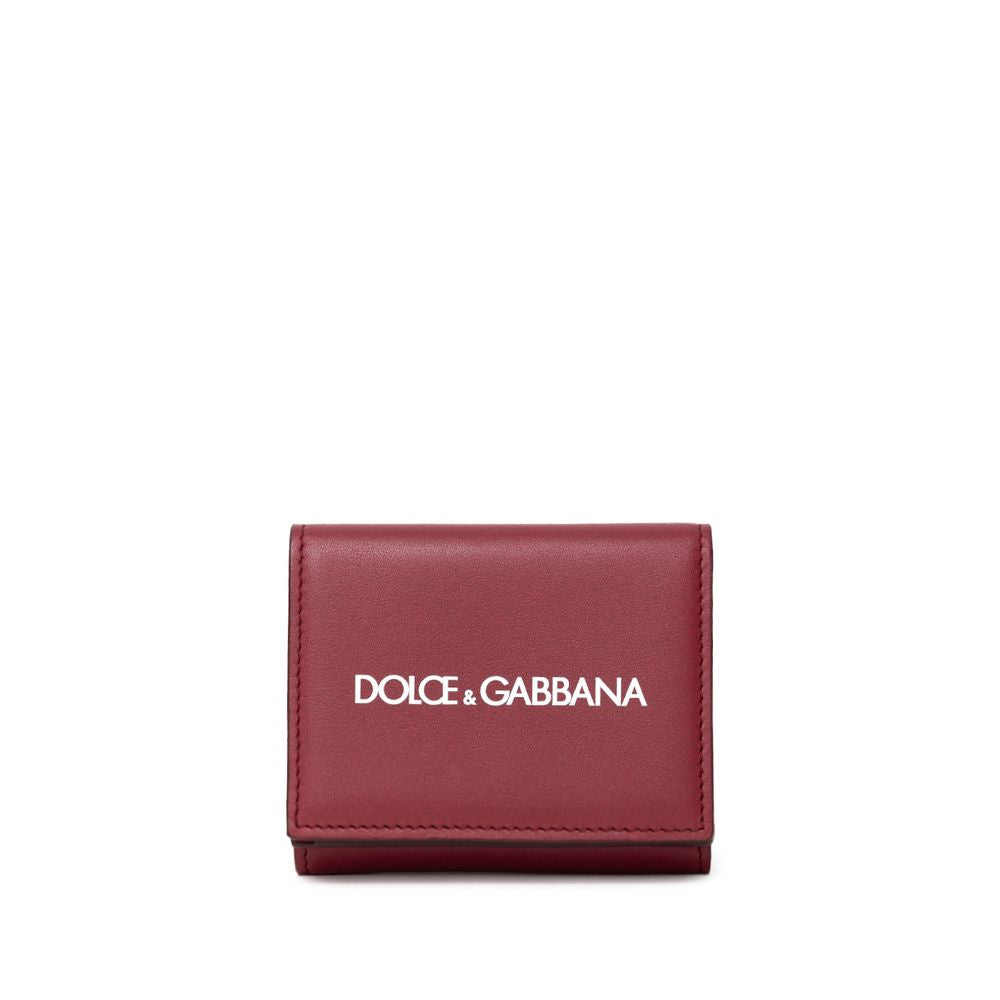 Dolce & Gabbana pung i rød kalveskind