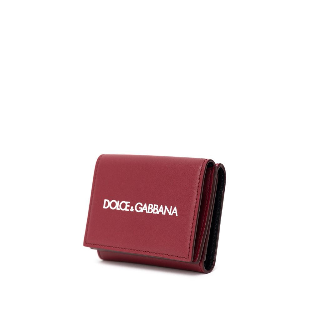 Dolce & Gabbana pung i rød kalveskind