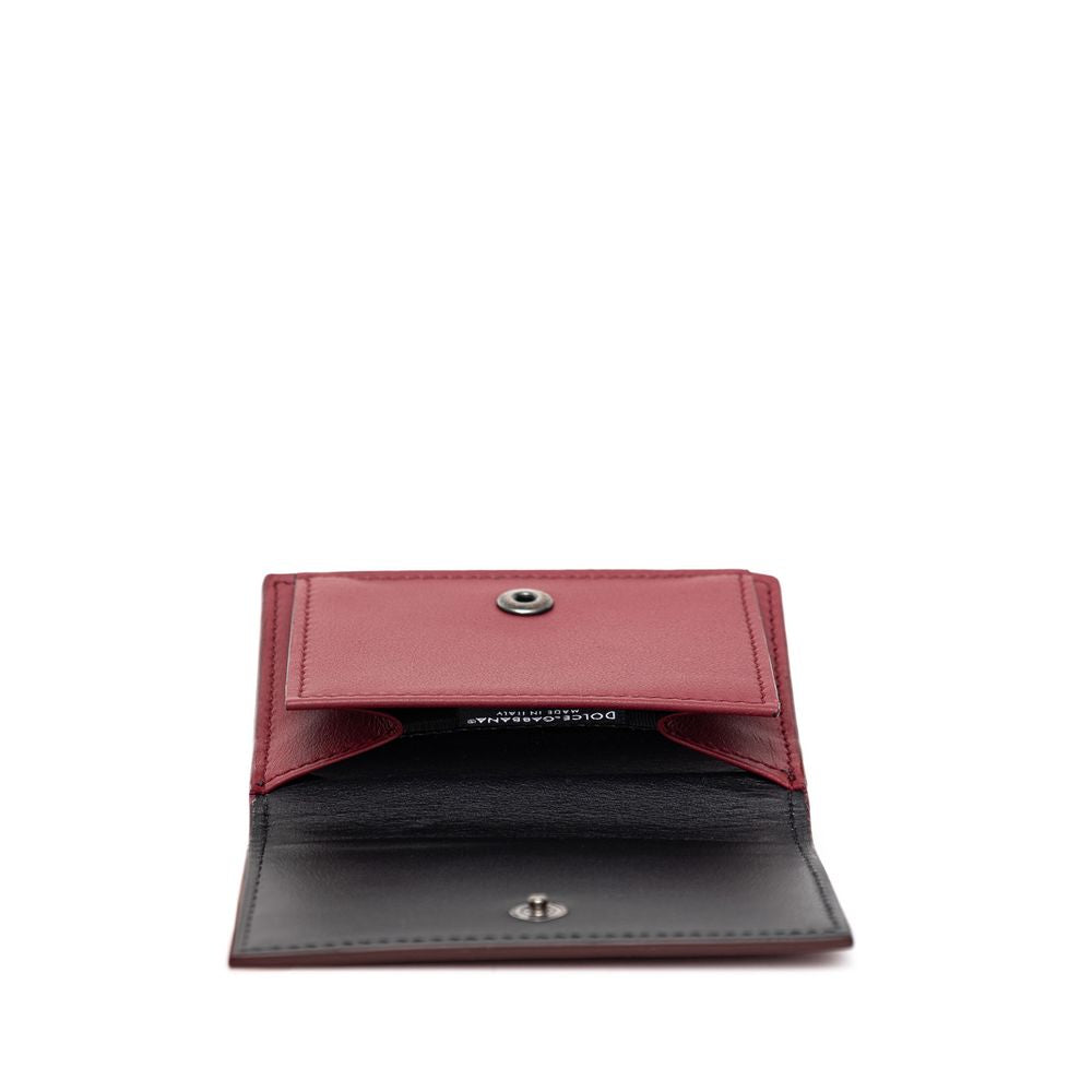 Dolce & Gabbana pung i rød kalveskind