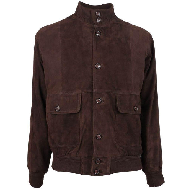 Emilio Romanelli Brown Calfskin Jacket - Hilstor