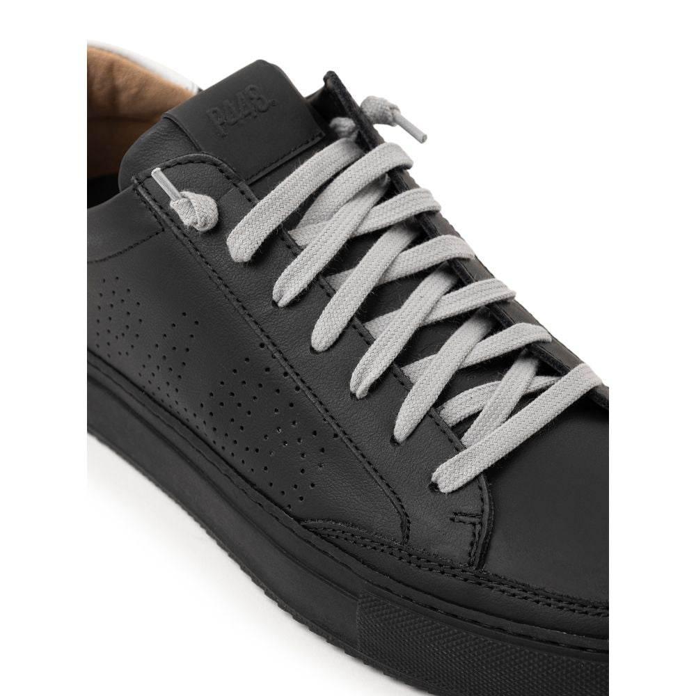P448 Black Leather Sneaker - Hilstor