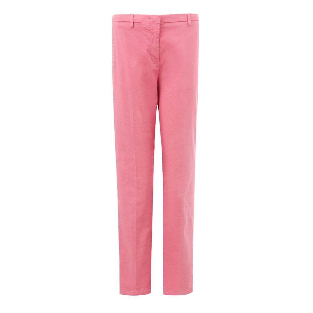 Lardini Elegant Cotton Pink Trousers for Sophisticated Style - Hilstor
