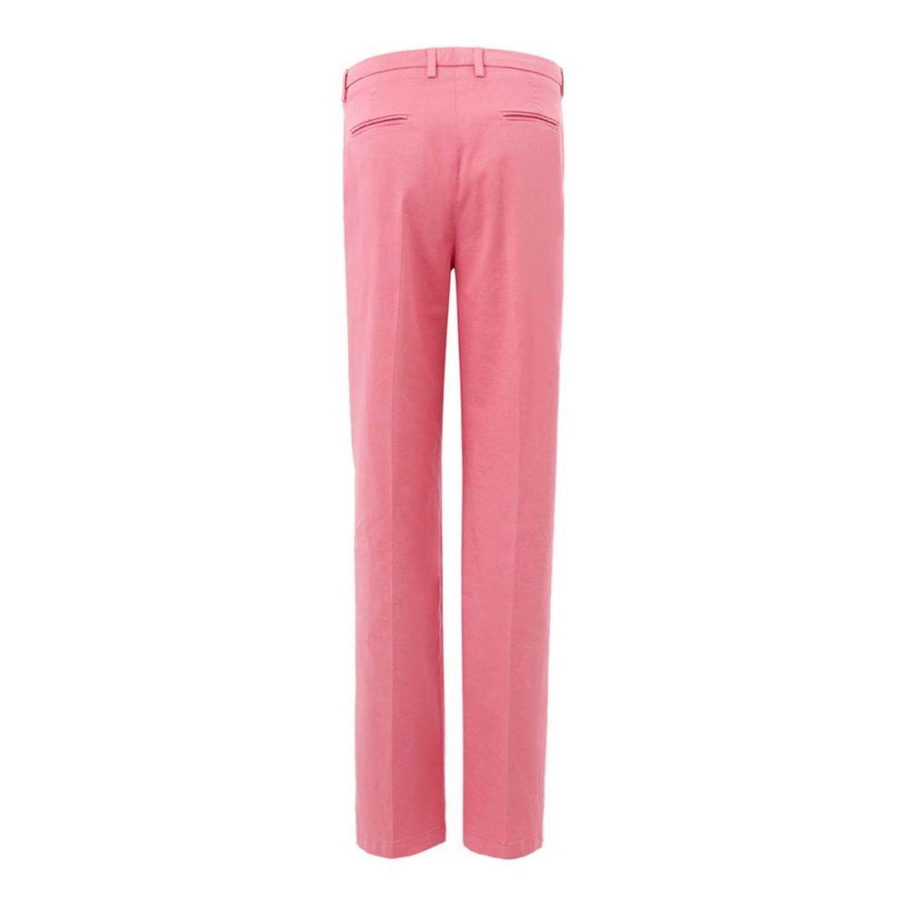 Lardini Elegant Cotton Pink Trousers for Sophisticated Style - Hilstor