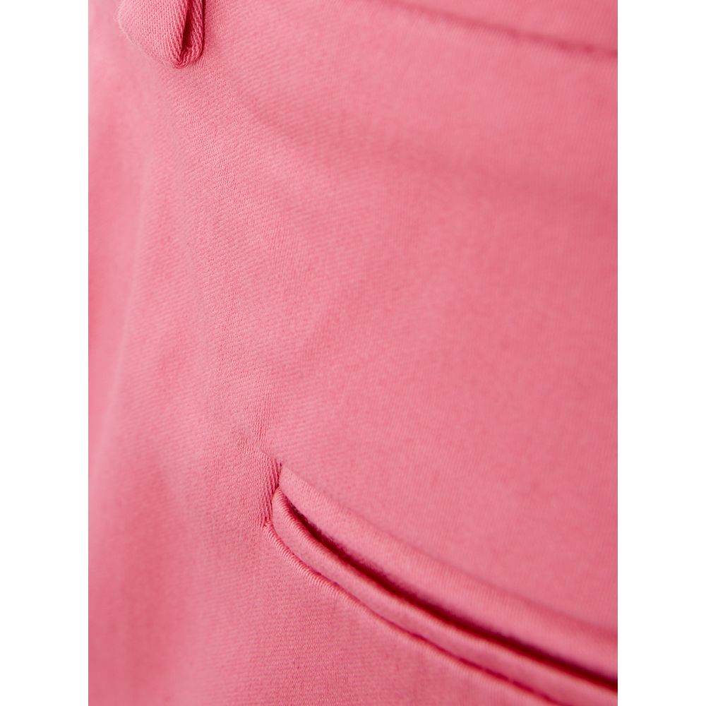 Lardini Elegant Cotton Pink Trousers for Sophisticated Style - Hilstor