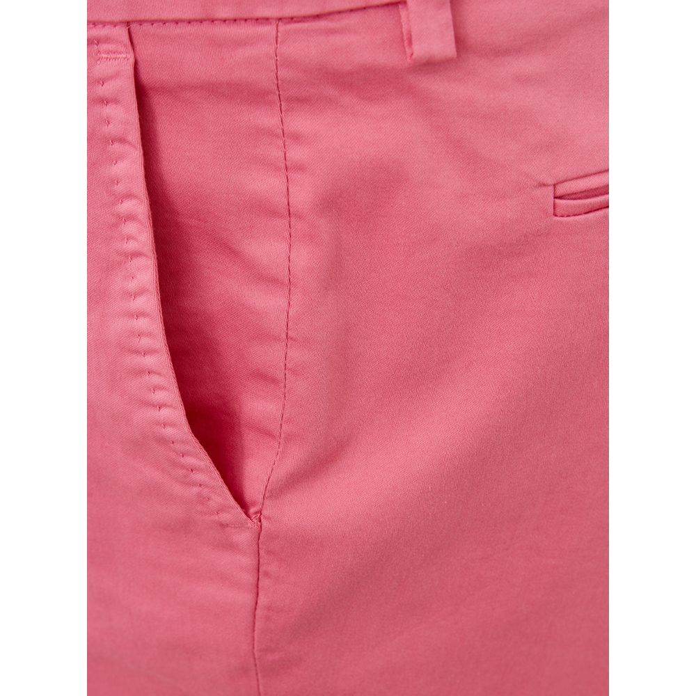 Lardini Elegant Cotton Pink Trousers for Sophisticated Style - Hilstor
