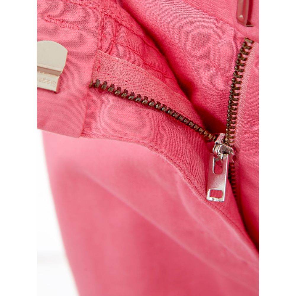 Lardini Elegant Cotton Pink Trousers for Sophisticated Style - Hilstor
