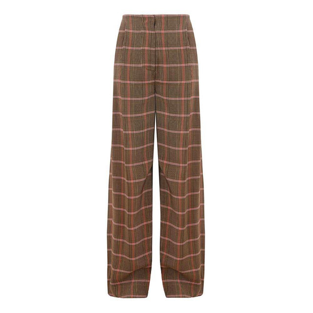 Lardini Elegant Brown Viscose Pants for Women - Hilstor