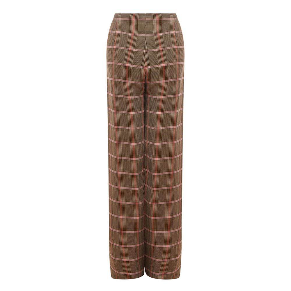 Lardini Elegant Brown Viscose Pants for Women - Hilstor