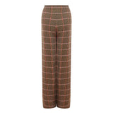 Lardini Elegant Brown Viscose Pants for Women - Hilstor