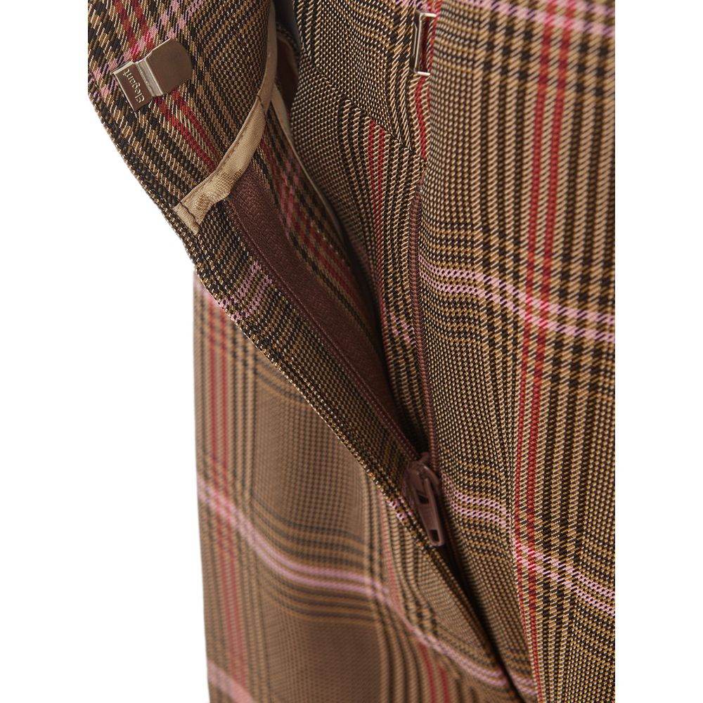 Lardini Elegant Brown Viscose Pants for Women - Hilstor