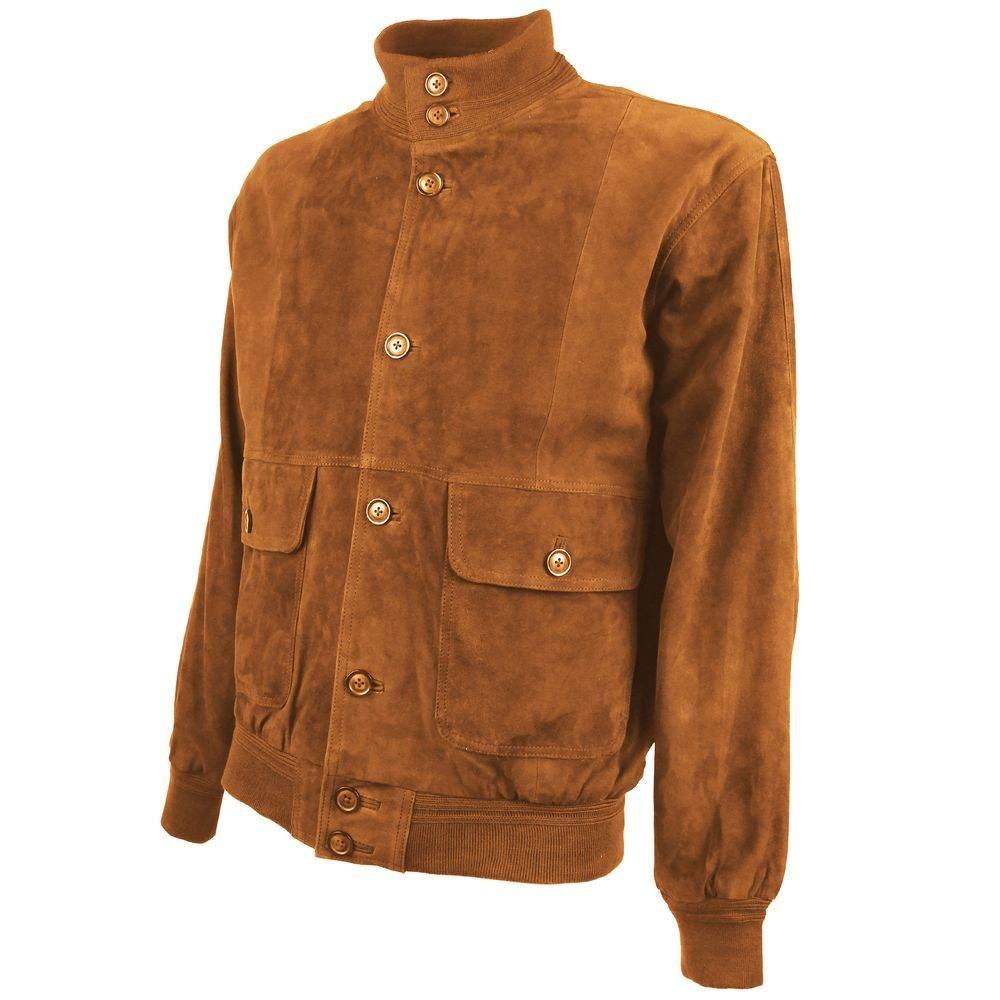 Emilio Romanelli Brown Calfskin Jacket - Hilstor