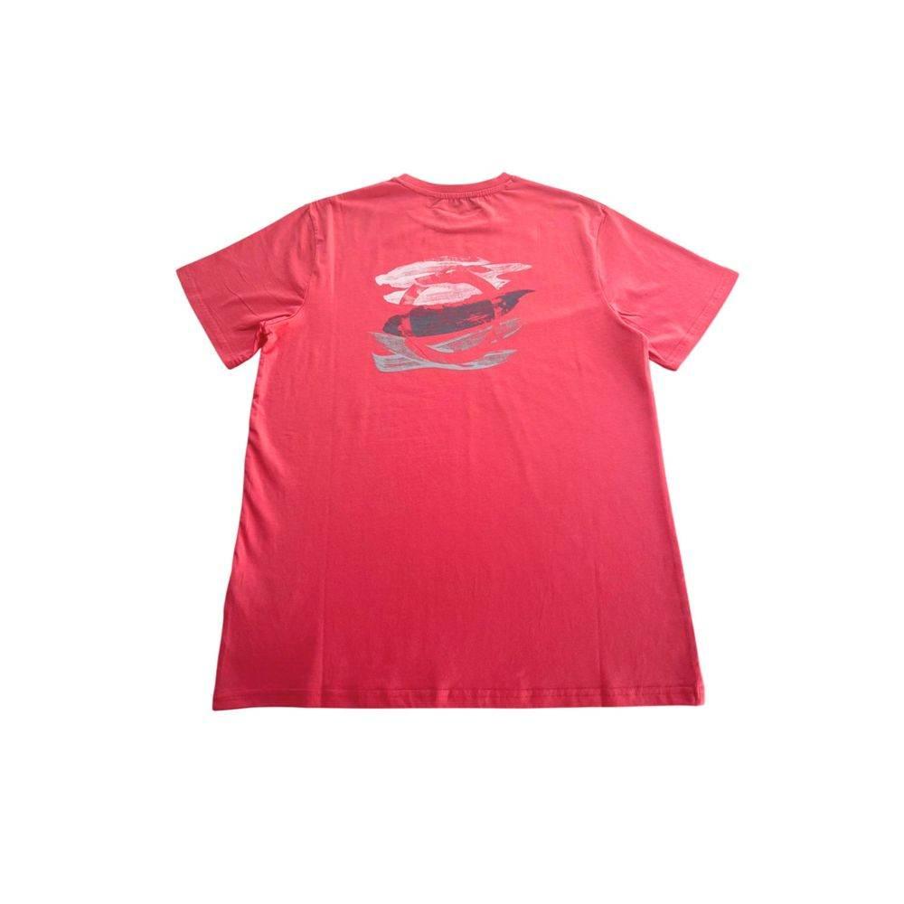 Trussardi Beachwear Red Cotton Men's T-Shirt - Hilstor