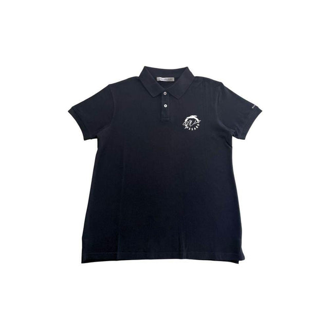 Trussardi Beachwear Black Cotton Men Polo Shirt - Hilstor