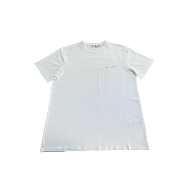 Trussardi Beachwear White Cotton Men's T-Shirt - Hilstor