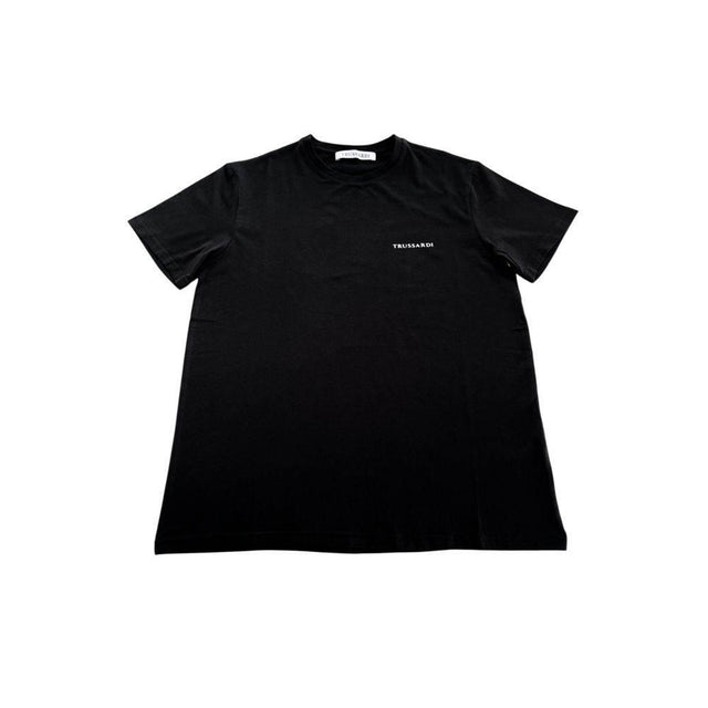 Trussardi Beachwear Black Cotton Men T-Shirt - Hilstor