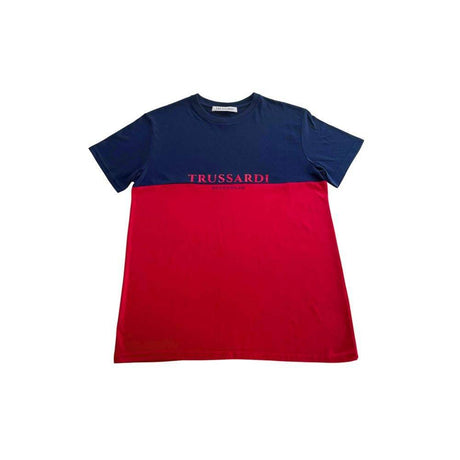 Trussardi Beachwear Red Cotton Men's T-Shirt - Hilstor