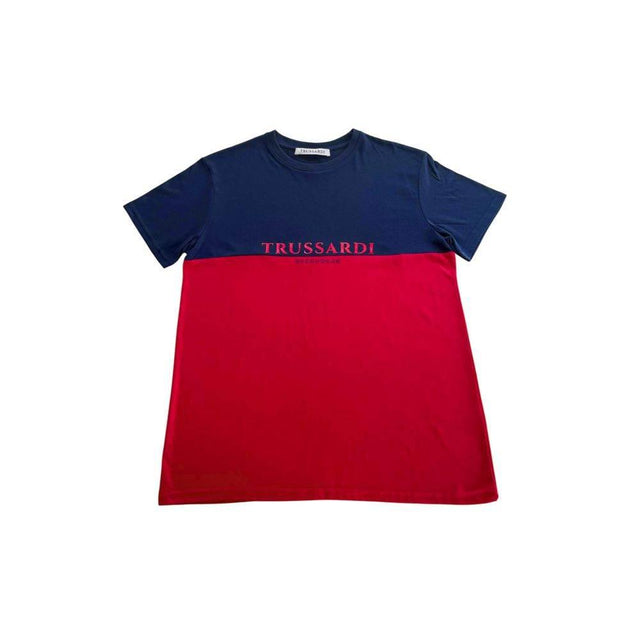 Trussardi Beachwear Red Cotton Men's T-Shirt - Hilstor