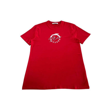 Trussardi Beachwear Red Cotton T-Shirt - Hilstor